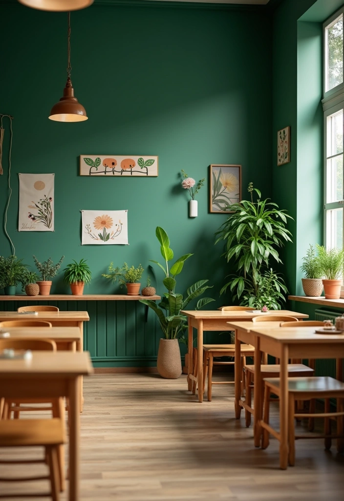 27 Best Paint Colors for a Classroom That Will Inspire Learning! - 3. Forest Green: Nature's Embrace