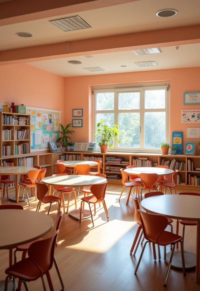 27 Best Paint Colors for a Classroom That Will Inspire Learning! - 6. Soft Peach: Gentle and Encouraging