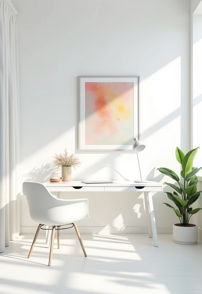 27 Best Paint Colors for an Office That'll Boost Your Productivity (You Won't Believe #15!) - 12. Bright White