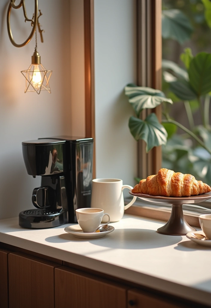 27 DIY Breakfast Bar Ideas That'll Transform Your Mornings (And Impress Your Guests!) - 5. Chic Coffee Corner