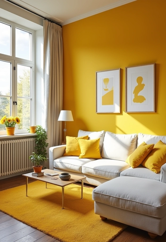 27 Paint Colors That Will Instantly Boost Your Mood (You Won't Believe #15!) - 1. Cheerful Sunflower Yellow