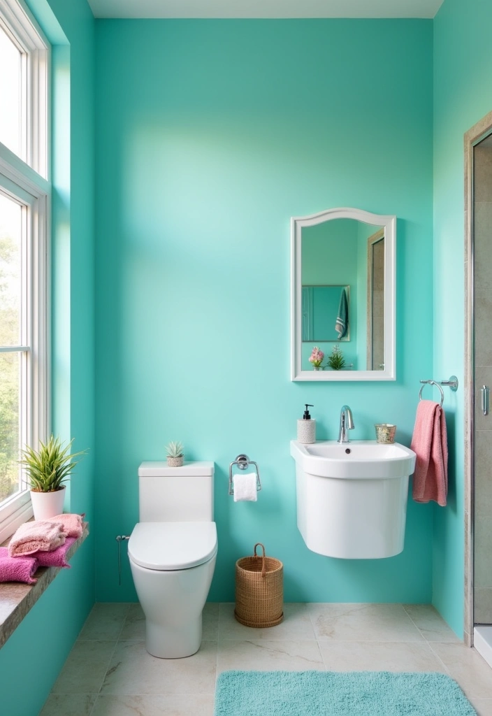 27 Paint Colors That Will Instantly Boost Your Mood (You Won't Believe #15!) - 10. Bright Aqua