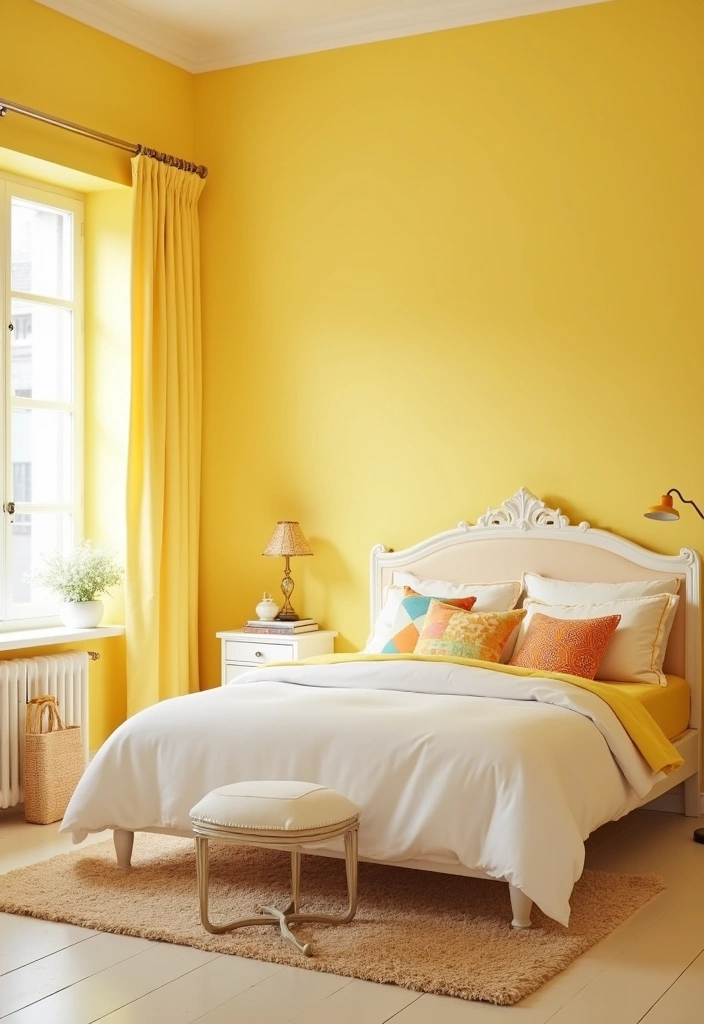 25 Earth Tone Paint Colors for Your Bedroom That Will Transform Your Space Instantly! - 13. Buttery Yellow: A Warm Glow