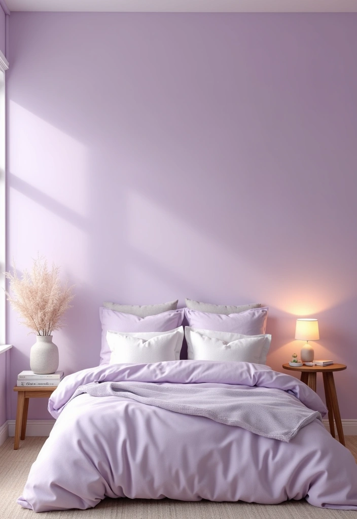 28 Best Paint Colors for a Dark Room That'll Transform Your Space! - 11. Soft Lavender: Gentle Serenity