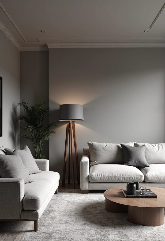 28 Best Paint Colors for a Dark Room That'll Transform Your Space! - 20. Cool Gray: Understated Sophistication