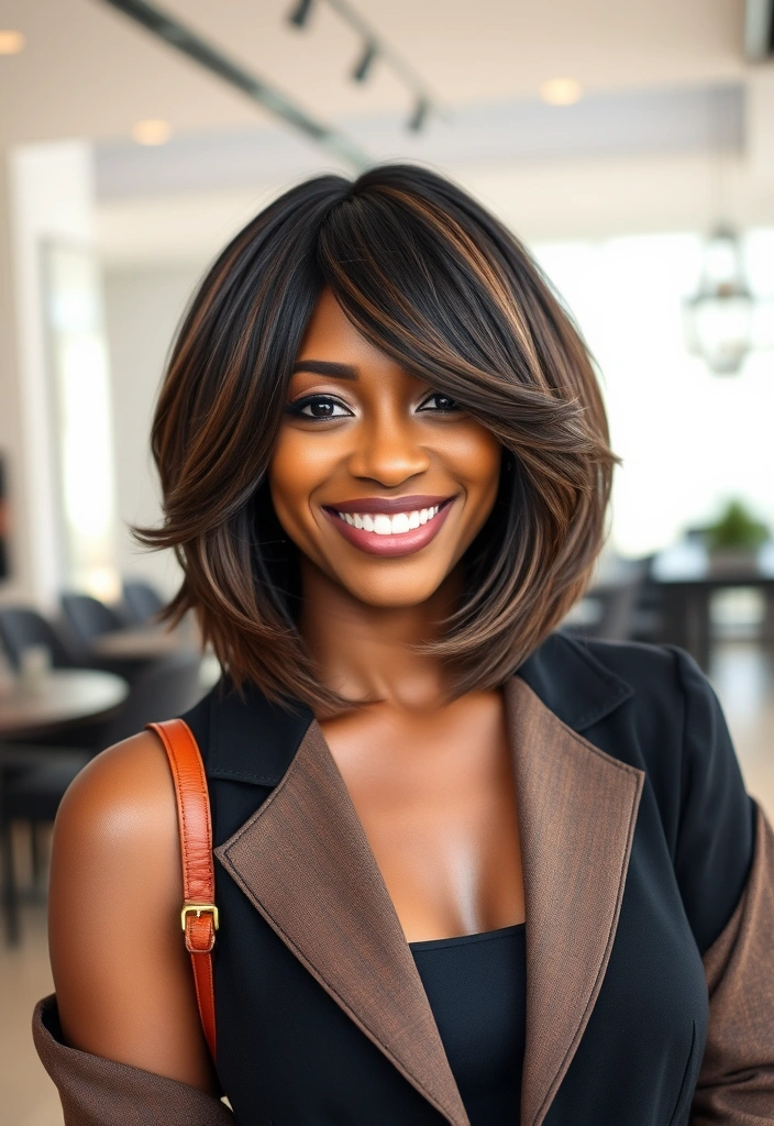 25 Elegant Short Bob Ideas for Black Women That Will Turn Heads! - 6. Layered Bob