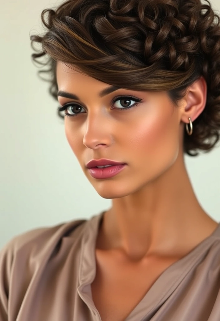 15 Twisty Curly Shag Hairstyles That Will Make Heads Turn! - 12. Curly Shag with a Side Part