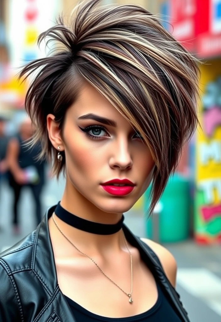 15 Intense Emo Shag Haircuts That Will Transform Your Look (Don't Miss #7!) - 5. Asymmetrical Emo Shag