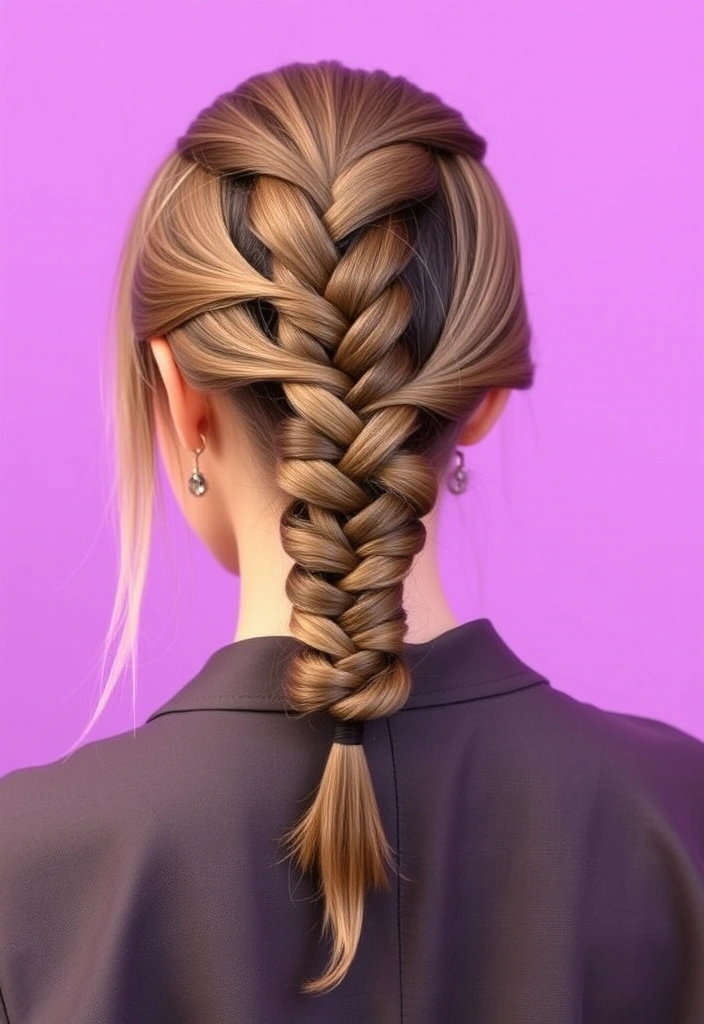 15 Fashionable Tucked Hairstyles That Will Turn Heads Everywhere! - 13. Tucked Braid and Bun Combo