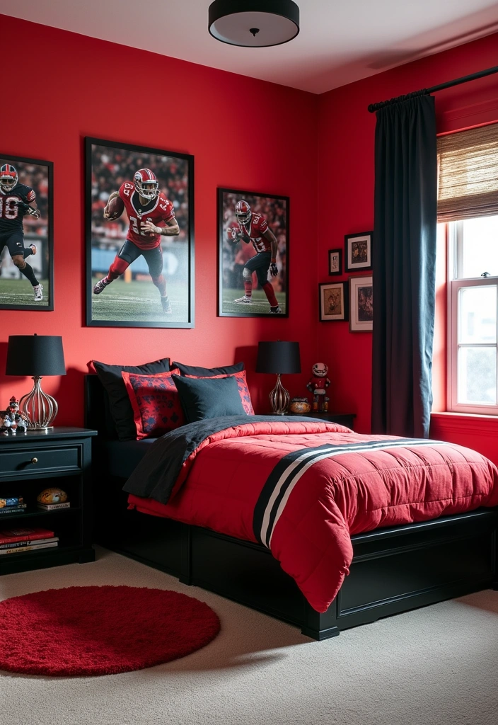 24 Best Paint Colors for Boys Room That Will Make You Want to Move In! - 7. Bold Red Energy