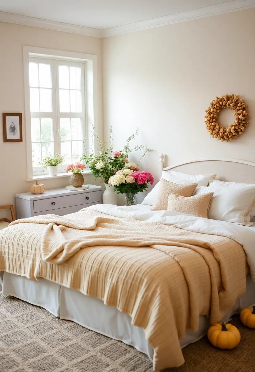 21 Cozy & Inspiring Guest Bedroom Ideas You’ll Want to Steal Right Now! - 21. Seasonal Decor