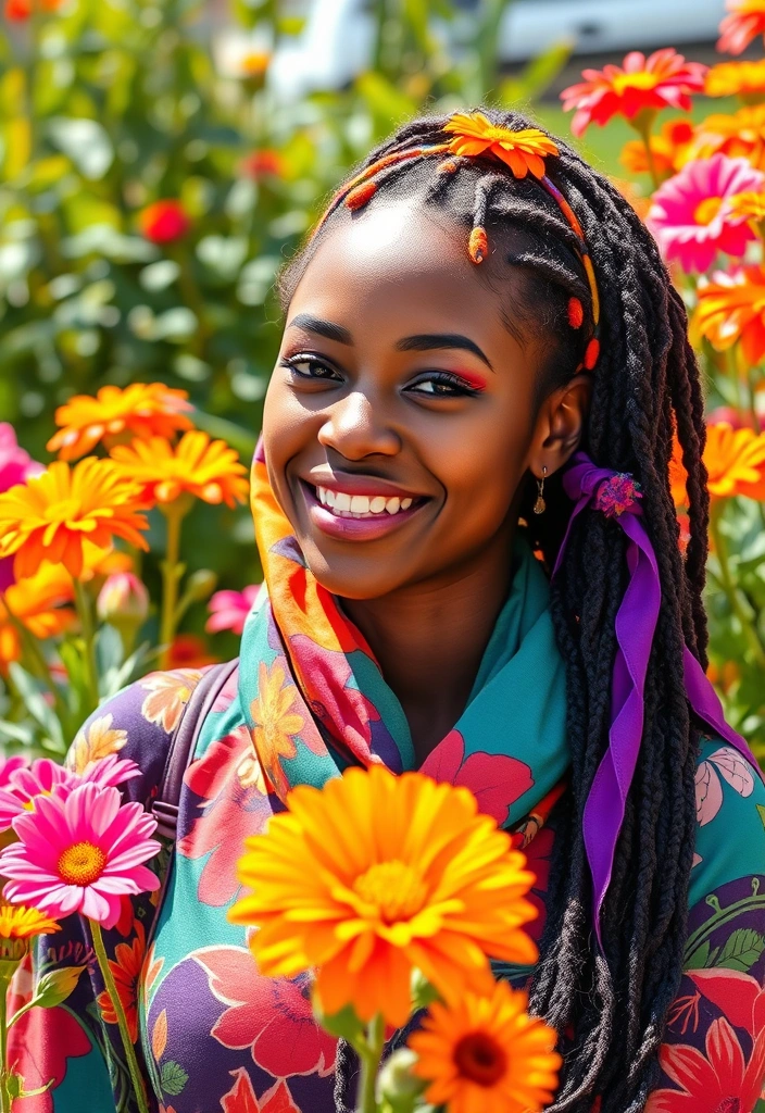 24 Nonchalant Dreadhead Styles That'll Make You Look Effortlessly Cool! - 18. Dreadlocks with a Scarf