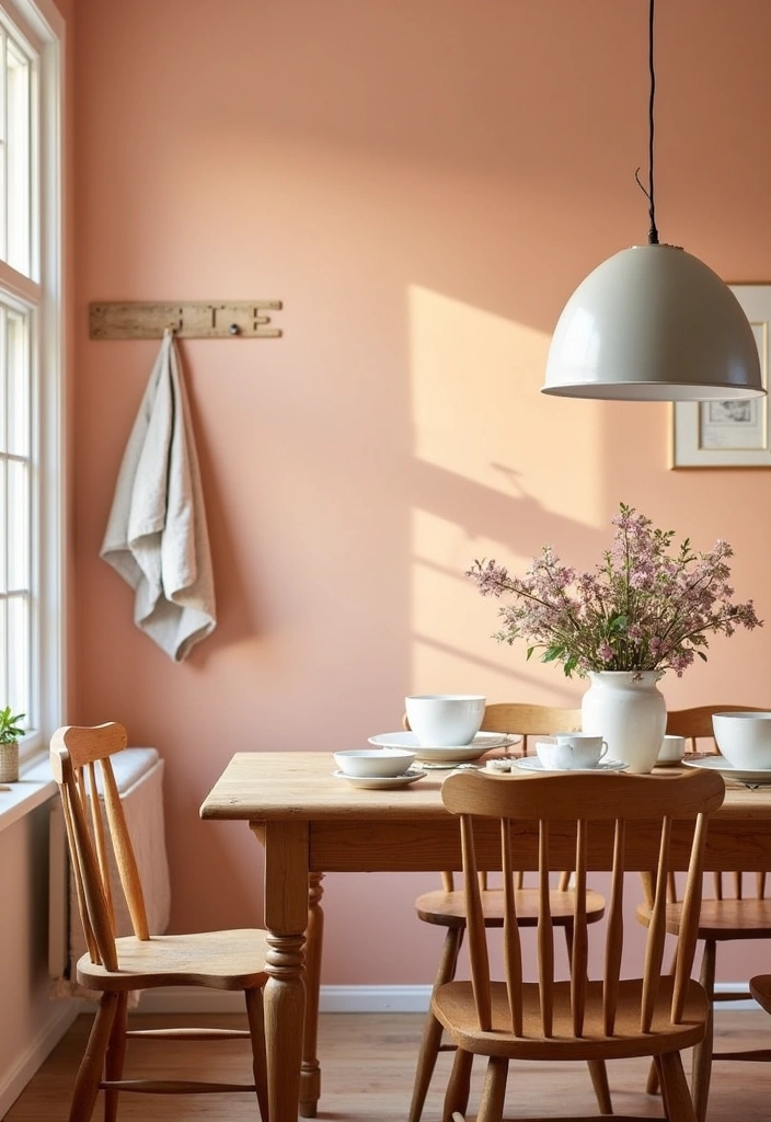 26 Best Modern Farmhouse Paint Colors That Will Transform Your Space! - 18. Soft Peach: Gentle and Inviting