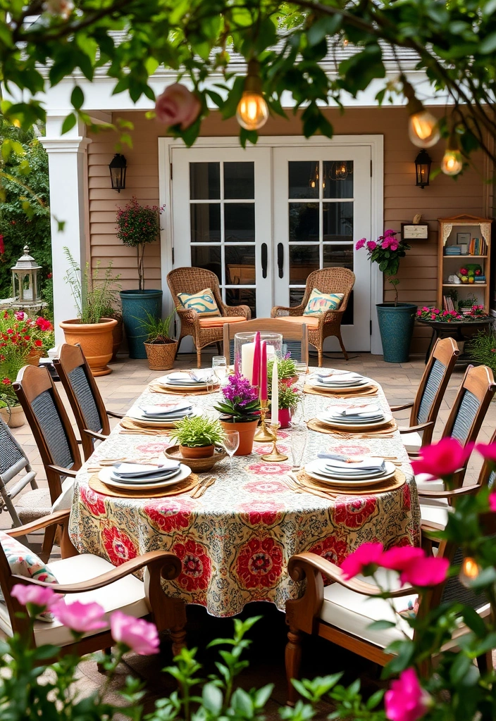 20 Stunning Back Patio Ideas on a Budget That Will Transform Your Outdoor Space! - 7. Create a Dining Al Fresco