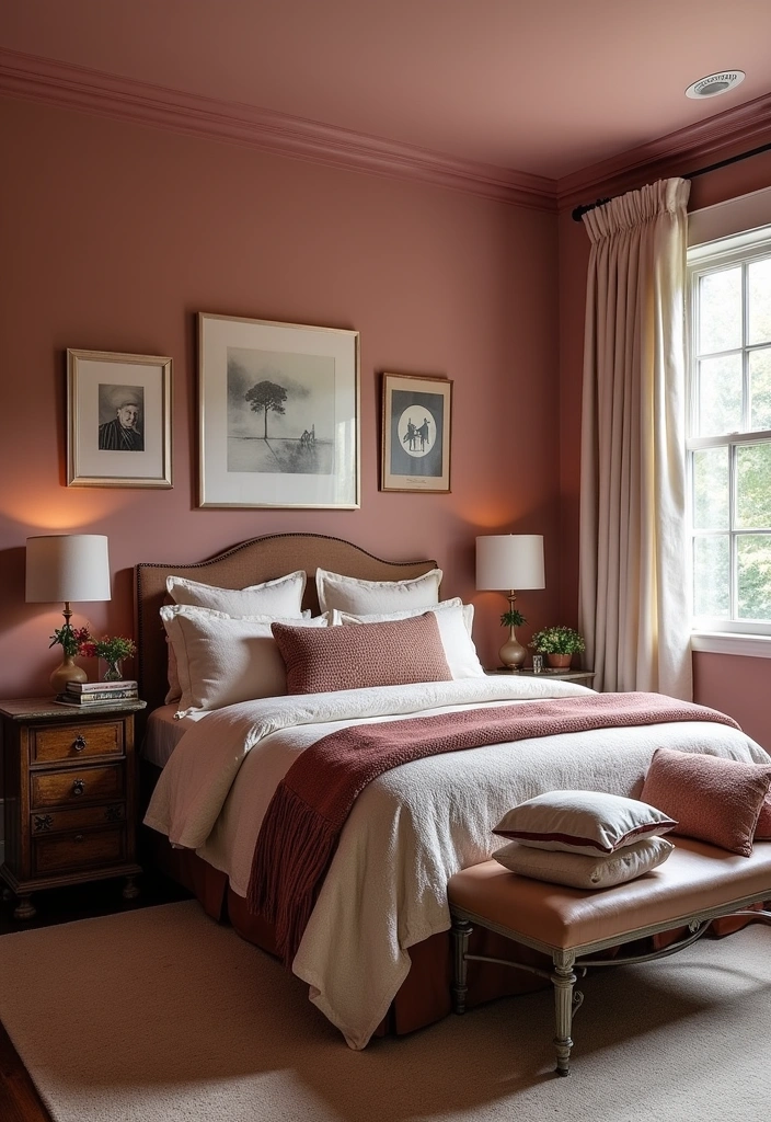 24 Best Paint Colors for a Basement That Will Transform Your Space! - 11. Dusty Rose