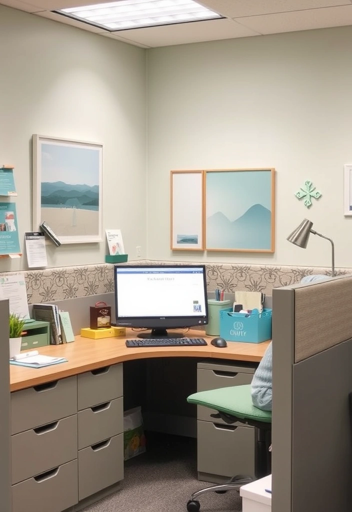 23 Cubicle Inspiration Ideas That'll Transform Your Work Life (And Impress Everyone!) - 6. Color Psychology: Choose Your Palette Wisely