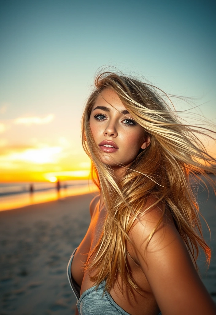 15 Lowlights for Blonde Hair That Will Transform Your Look Instantly! - 13. Sunset Orange