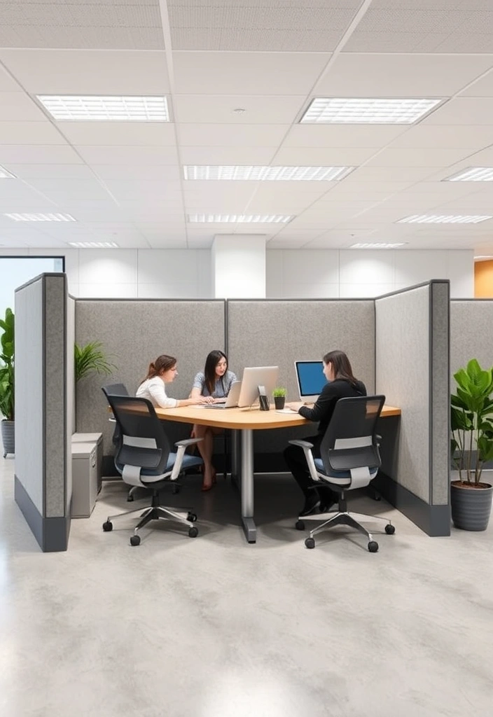 23 Cubicle Inspiration Ideas That'll Transform Your Work Life (And Impress Everyone!) - 17. Collaborative Spaces: Create Room for Teamwork