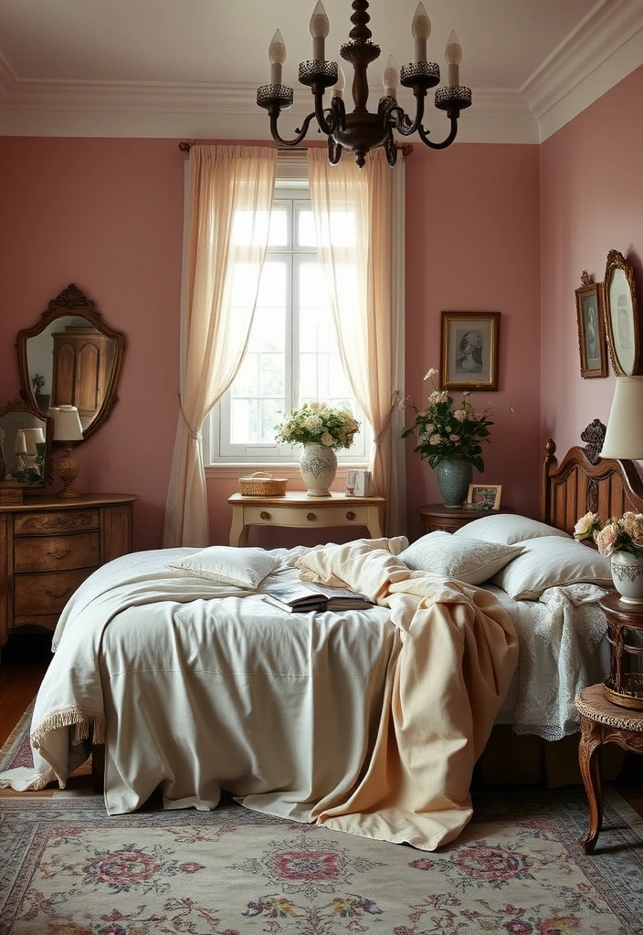 22 Romantic Bedroom Paint Colors That'll Make You Fall in Love Again! - 5. Dusty Rose - Vintage Charms