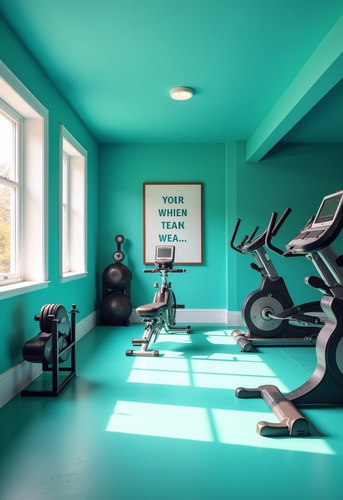 24 Best Paint Colors for a Basement That Will Transform Your Space! - 8. Bright Aqua