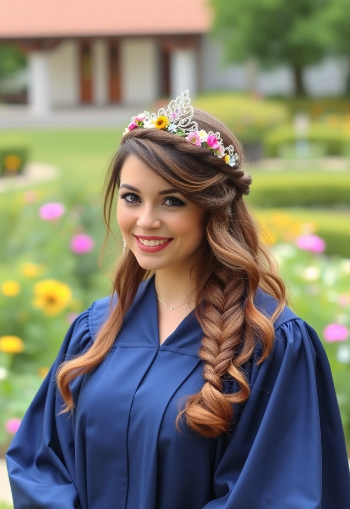 23 Graduation Hair Ideas You Can Do in Under 30 Minutes (You’ll Want #12!) - 12. Braided Crown