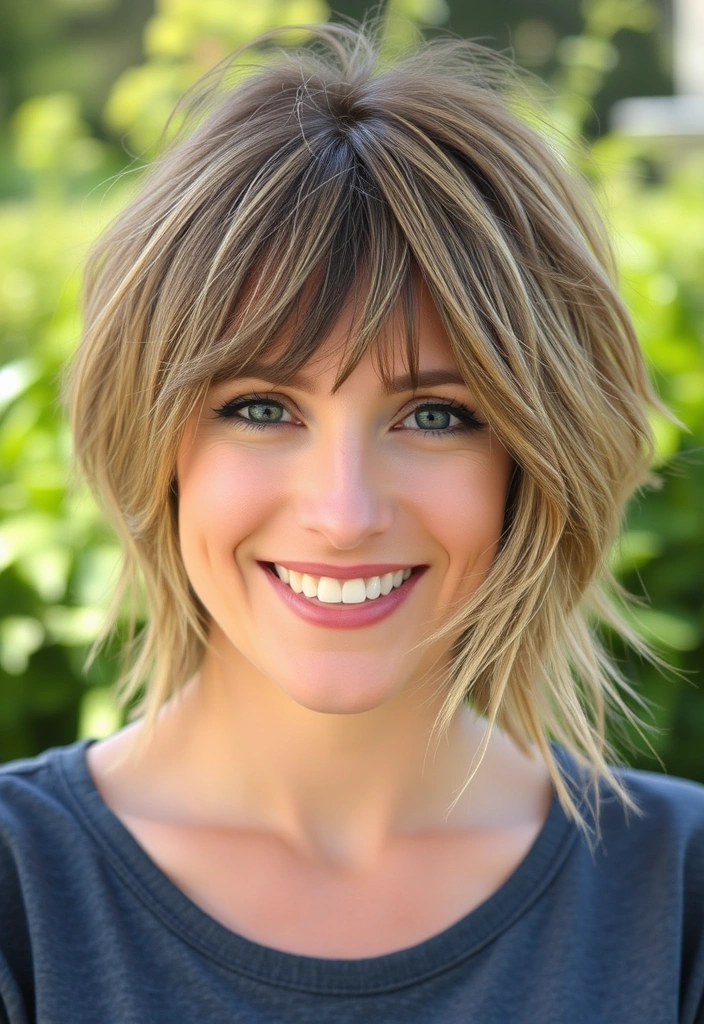 20 Dazzling Textured Haircuts That Will Transform Your Look Instantly! - 1. The Effortless Shag