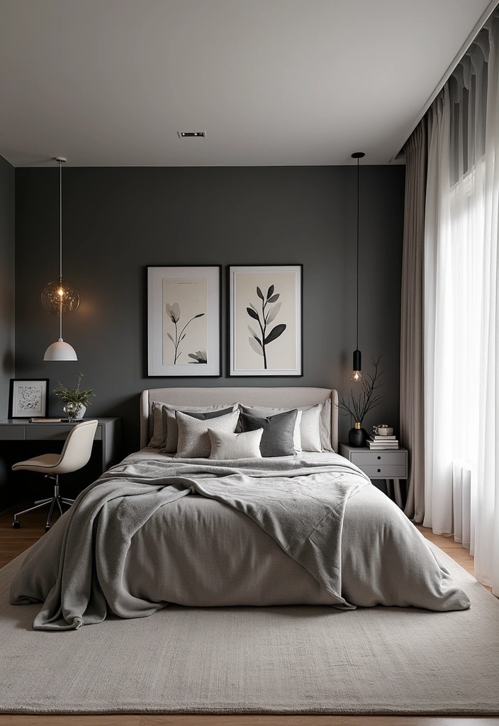 27 Best Paint Colors for Master Bedroom That'll Transform Your Space! - 23. Soft Charcoal