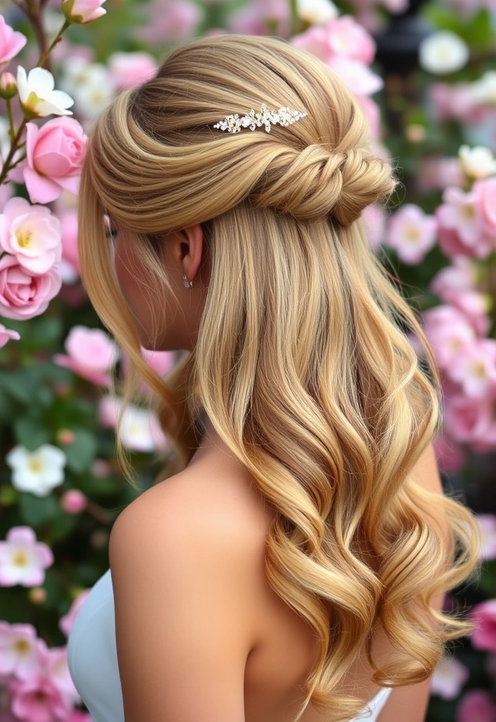 23 Chic Old Money Blonde Hairstyles That'll Make You Feel Like Royalty! - 9. Half-Up, Half-Down