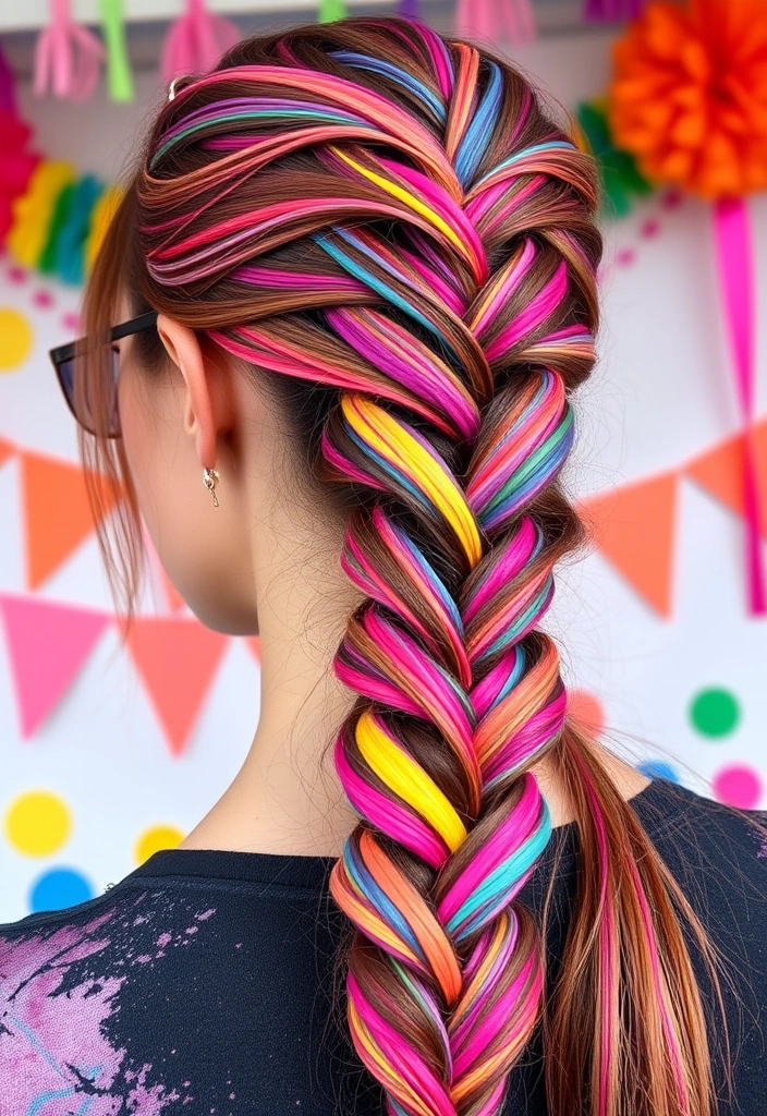 15 Vibrant Cherry Bomb Hairstyles That Will Make Heads Turn! - 5. Cherry Bomb Braids