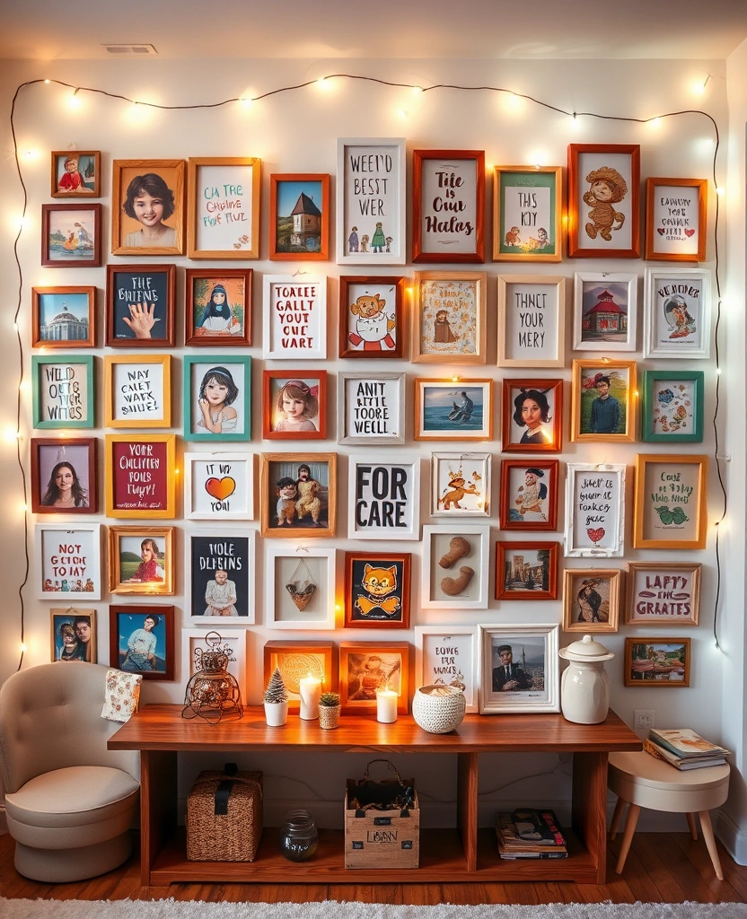 21 Inspiring Photo Wall Ideas That Will Transform Your Space! - 28. The Whimsical Wonderland