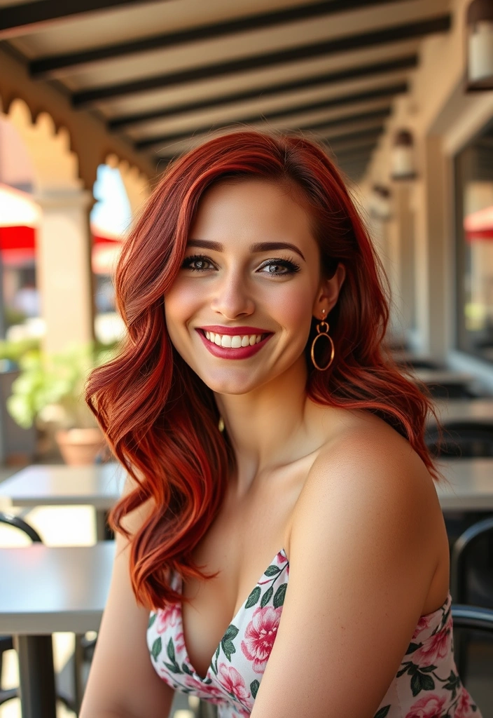 25 Lively Spring Hair Color Trends That Will Brighten Your Look! - 15. Bold Red Cherry