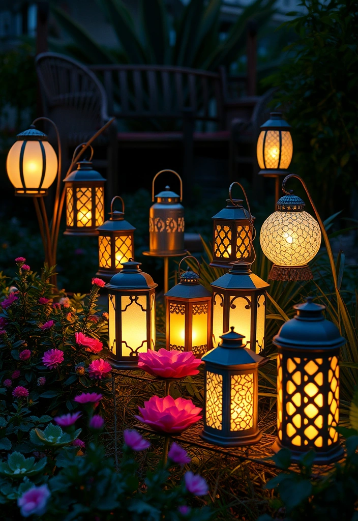 25 DIY Yard Art Ideas That'll Transform Your Garden into a Masterpiece! - 21. Garden Lanterns