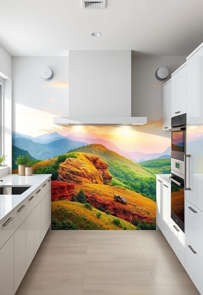 27 Stunning Kitchen Backsplash Ideas That'll Transform Your Space! - 10. Artistic Murals