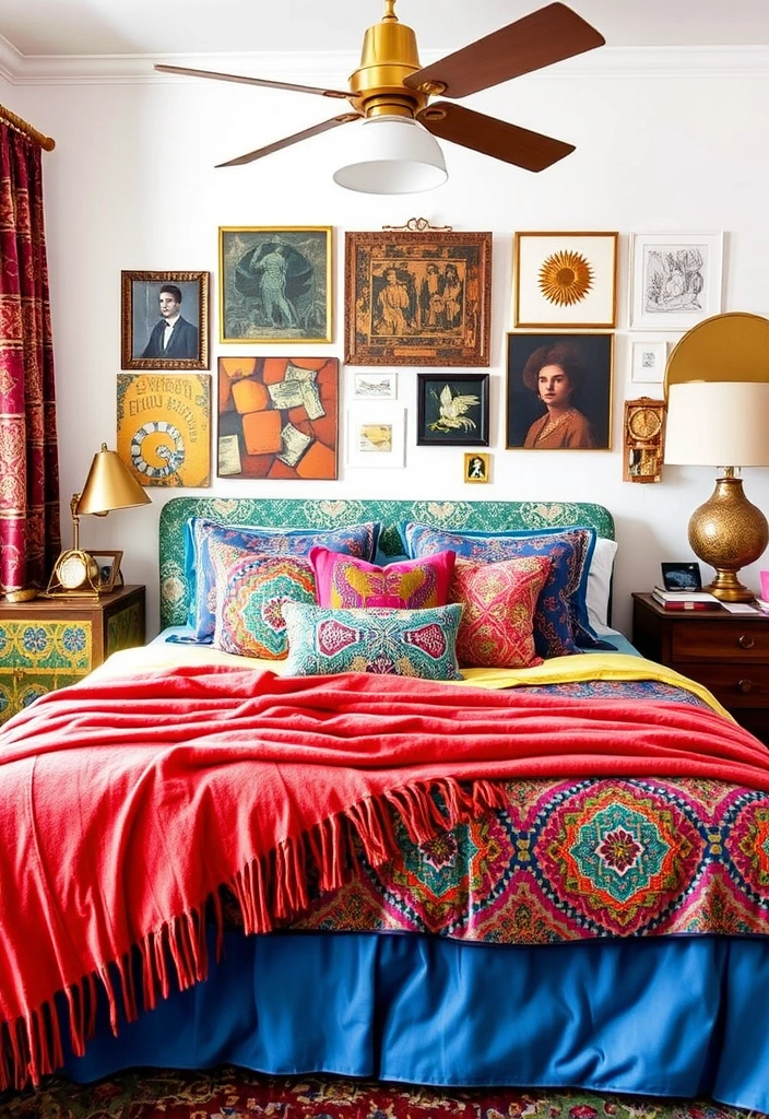 21 Cozy & Inspiring Guest Bedroom Ideas You’ll Want to Steal Right Now! - 14. Eclectic Mix & Match