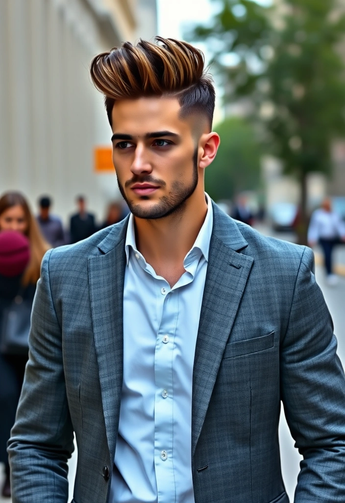 21 Best Boyfriend Hair Ideas That Will Make Him Look Irresistible! - 20. The Brushed Up Look