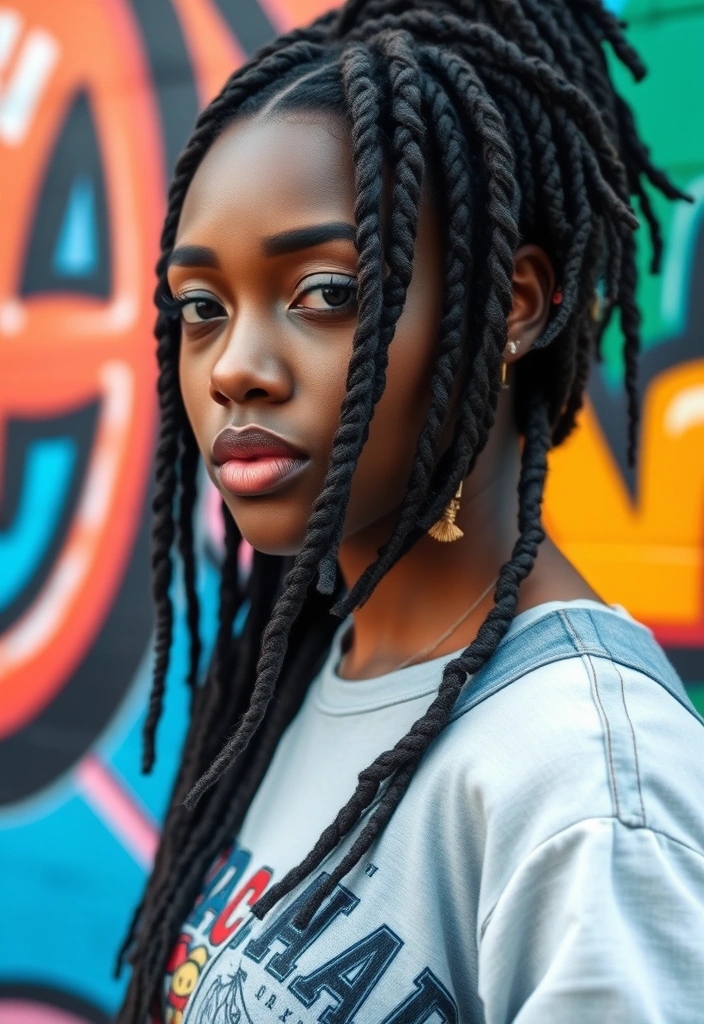 24 Nonchalant Dreadhead Styles That'll Make You Look Effortlessly Cool! - 22. Dreads with a Twist