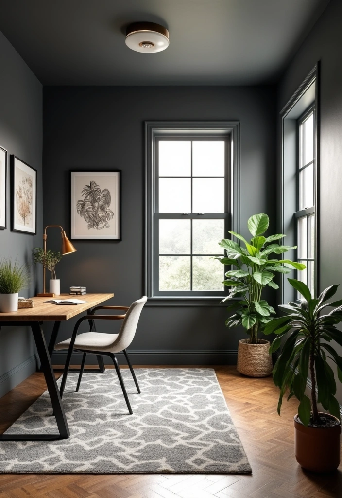 24 Best Paint Colors for a Basement That Will Transform Your Space! - 6. Charcoal Gray