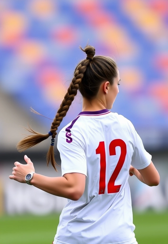 15 Sporty Softball Hairstyles That'll Make You Stand Out on the Field! - 7. French Braid Ponytail