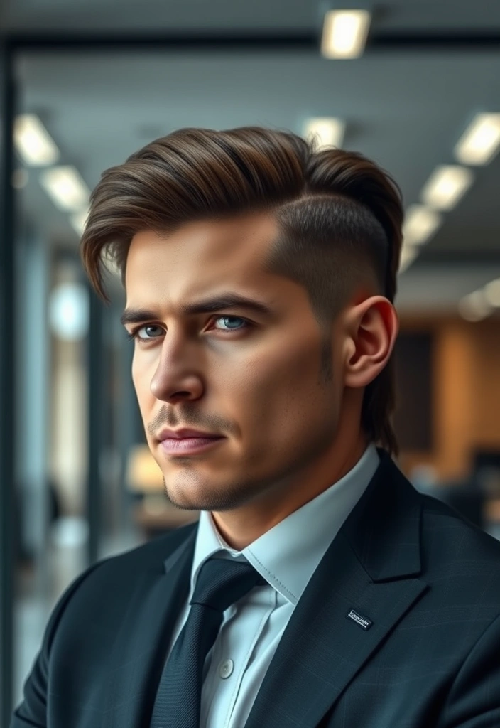 24 Classic Subtle Mullets for Men That Will Make You Rethink Your Hair Game! - 19. The Sleek Mullet