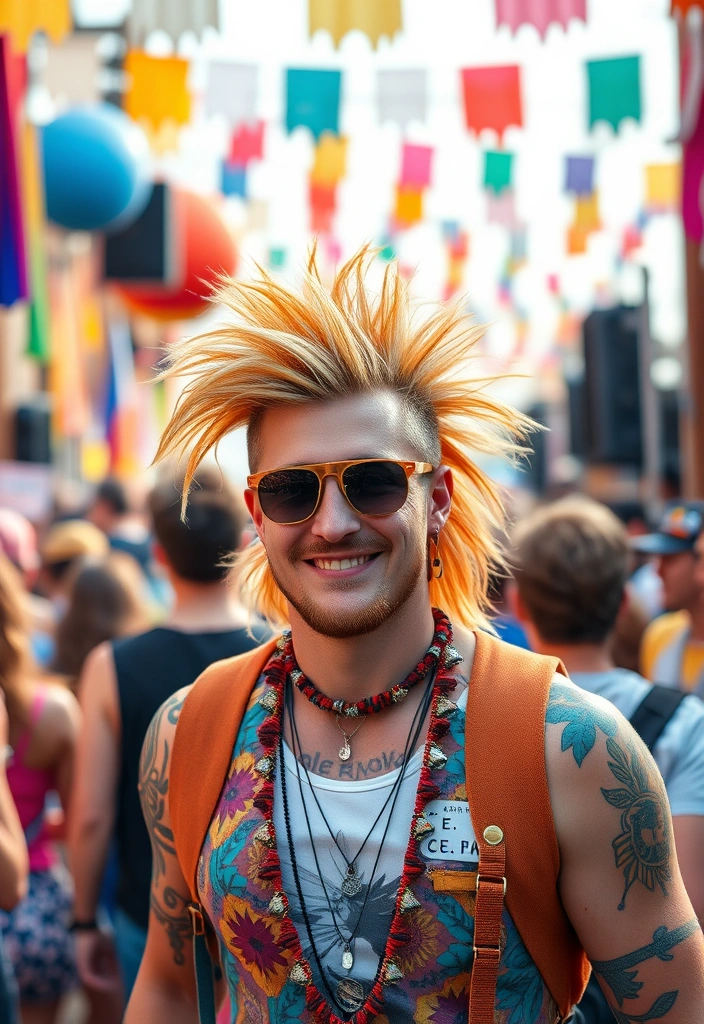 24 Classic Subtle Mullets for Men That Will Make You Rethink Your Hair Game! - 21. The Festival Mullet