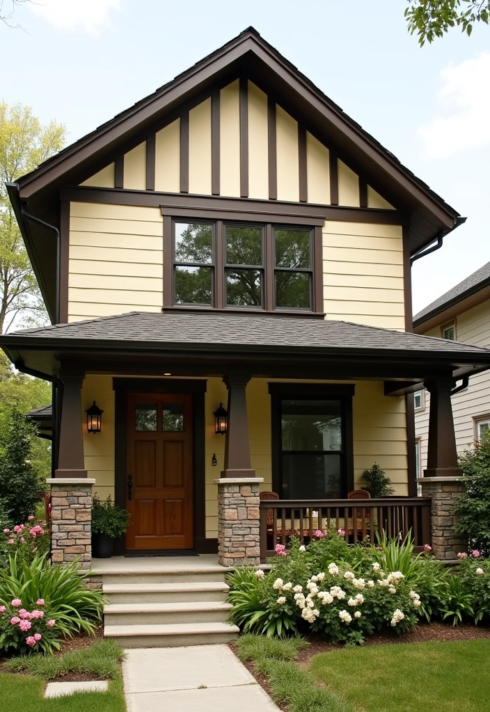 28 Best Paint Colors for a Modern House Exterior That Will Turn Heads! - 17. Warm Cream