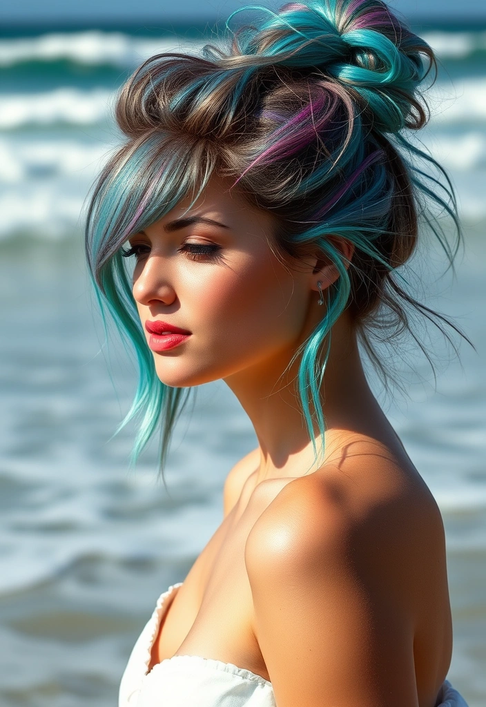 25 Lively Spring Hair Color Trends That Will Brighten Your Look! - 6. Bold Turquoise Tresses