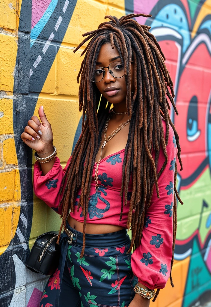 24 Nonchalant Dreadhead Styles That'll Make You Look Effortlessly Cool! - 15. Layered Dreadlocks