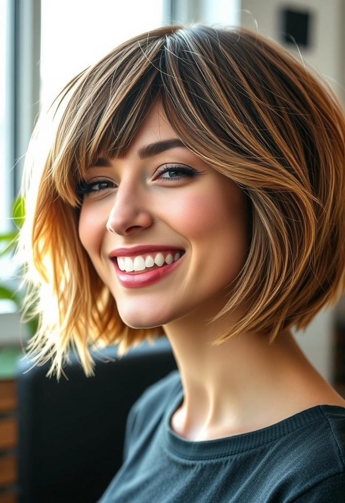 20 Modern Choppy Bob Hairstyles That Will Transform Your Look Instantly! - 15. Choppy Bob with Highlights