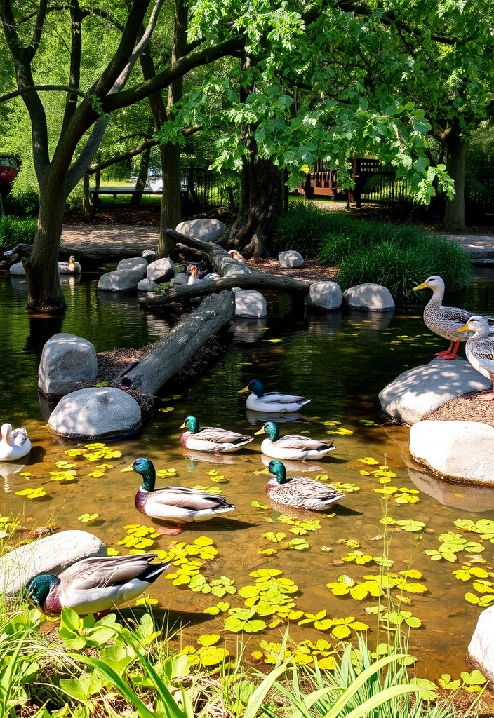 22 Best DIY Duck Enclosure Ideas That Will Make Your Ducks Feel Right at Home! - 8. Naturalistic Duck Sanctuary