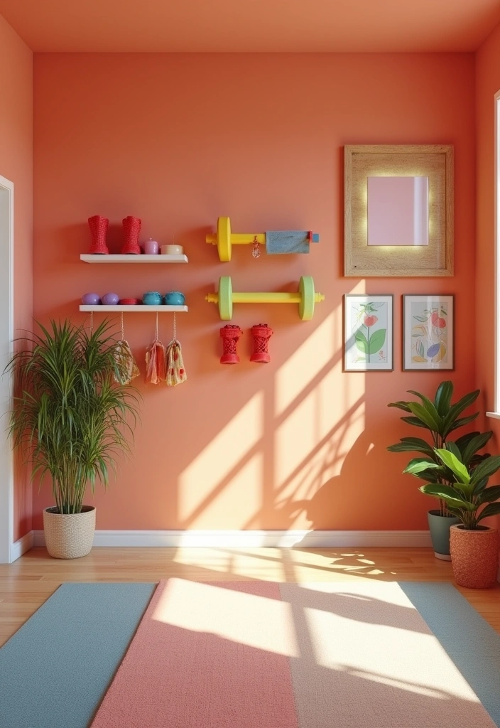 28 Best Paint Colors for Your Home Gym That’ll Transform Your Workout Mood! - 12. Cheerful Peach