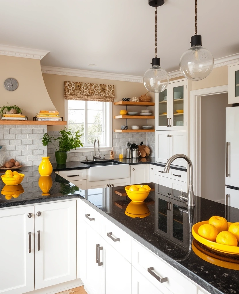 25 Stunning Colors That Pair Perfectly with Black Granite Countertops (You Won't Believe #13!) - 24. Goldenrod Yellow