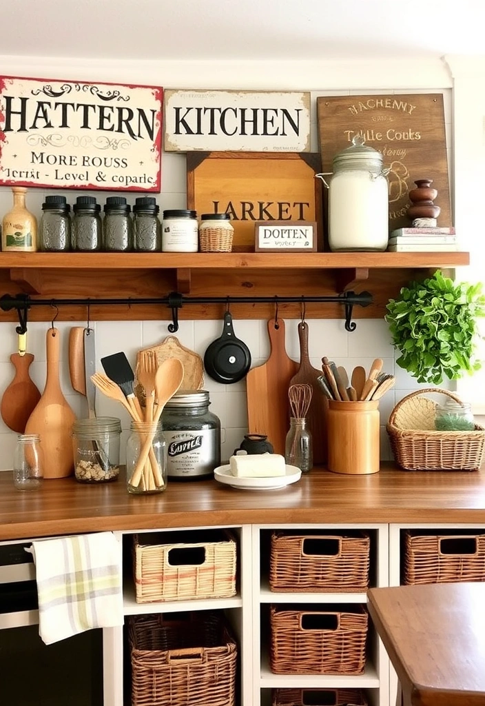 28 Modern Farmhouse Kitchen Ideas That'll Make You Want to Redecorate Immediately! - 12. Farmhouse-Inspired Decor