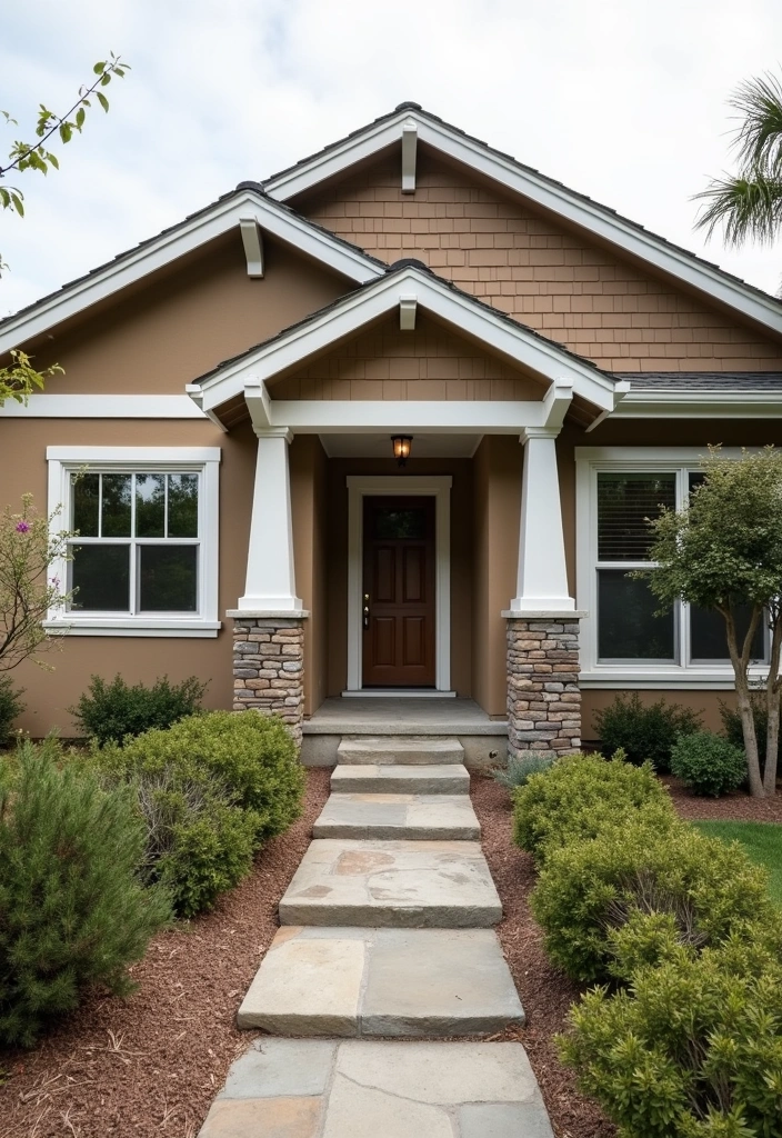 28 Best Paint Colors for a Modern House Exterior That Will Turn Heads! - 7. Earthy Taupe