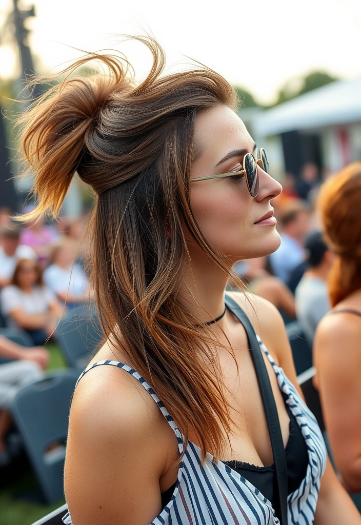 25 Sultry Summer Haircuts for Women That Will Turn Heads! - 16. Half-Up, Half-Down